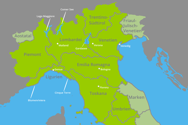 Italien Karte Mit Städten : Stepmap Italien Mit Stadten Landkarte Fur